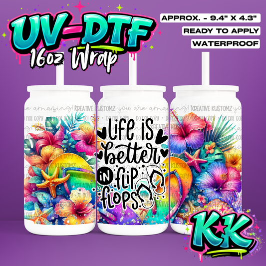 RTS | UV DTF Cup Wrap for 16oz Libbey Glass