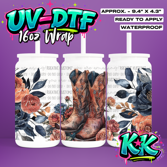 1110 | UV DTF Cup Wrap for 16oz Libbey Glass