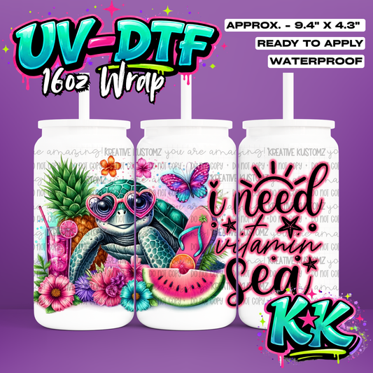 RTS | UV DTF Cup Wrap for 16oz Libbey Glass