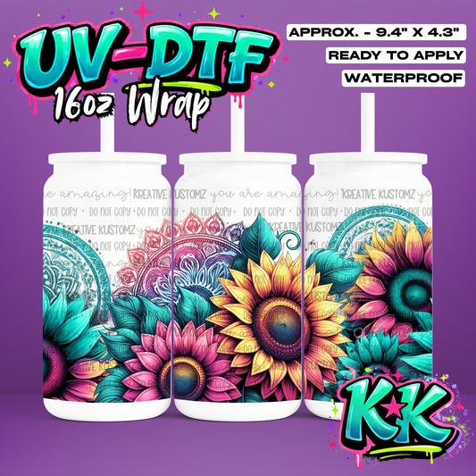 1117 | UV DTF Cup Wrap for 16oz Libbey Glass