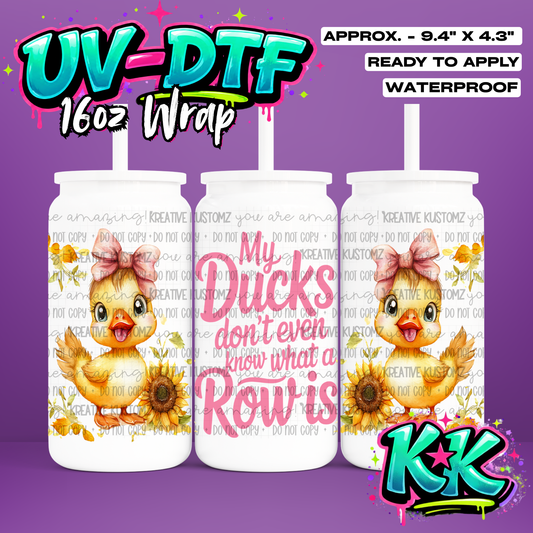 1118 | UV DTF Cup Wrap for 16oz Libbey Glass