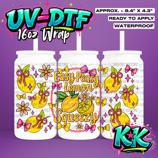 1123 | UV DTF Cup Wrap for 16oz Libbey Glass