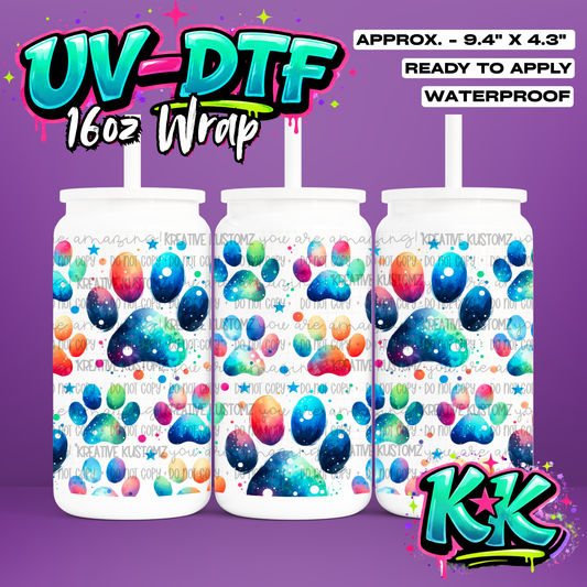 1124 | UV DTF Cup Wrap for 16oz Libbey Glass