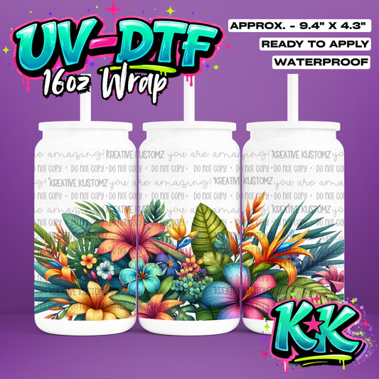 1133 | UV DTF Cup Wrap for 16oz Libbey Glass
