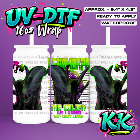 1135 | UV DTF Cup Wrap for 16oz Libbey Glass