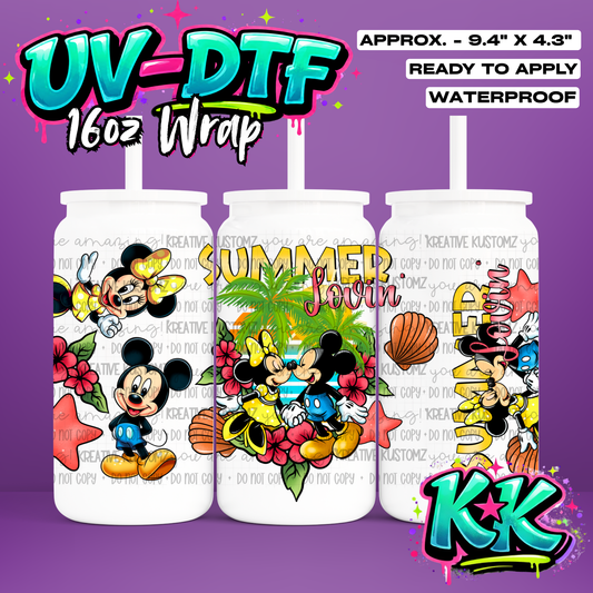 1141 | UV DTF Cup Wrap for 16oz Libbey Glass
