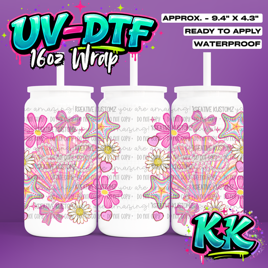1174 | UV DTF Cup Wrap for 16oz Libbey Glass