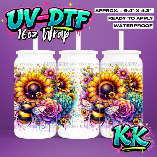 1182 | UV DTF Cup Wrap for 16oz Libbey Glass