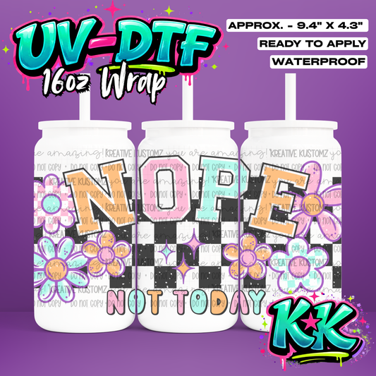 1191 | UV DTF Cup Wrap for 16oz Libbey Glass