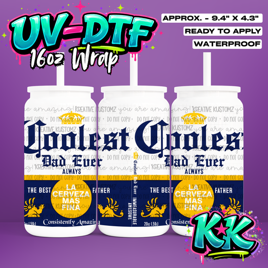 1195 | UV DTF Cup Wrap for 16oz Libbey Glass