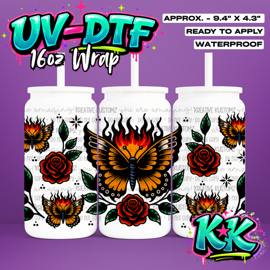 1208 | UV DTF Cup Wrap for 16oz Libbey Glass