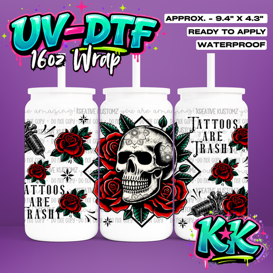 1209 | UV DTF Cup Wrap for 16oz Libbey Glass