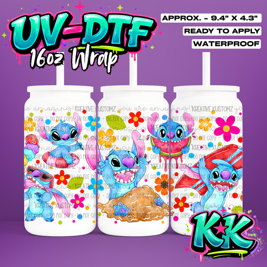 1216 | UV DTF Cup Wrap for 16oz Libbey Glass
