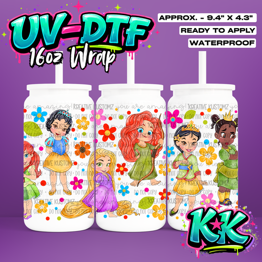 1221 | UV DTF Cup Wrap for 16oz Libbey Glass