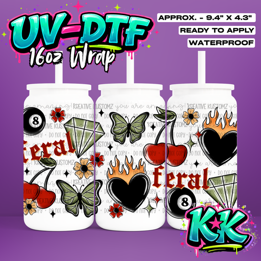 1232 | UV DTF Cup Wrap for 16oz Libbey Glass