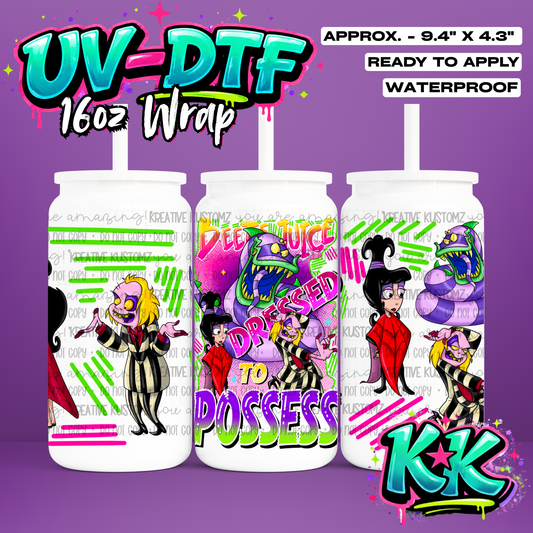 1237 | UV DTF Cup Wrap for 16oz Libbey Glass