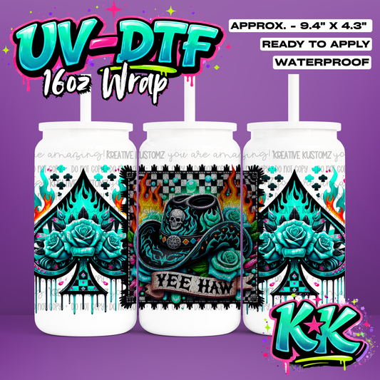 1242 | UV DTF Cup Wrap for 16oz Libbey Glass