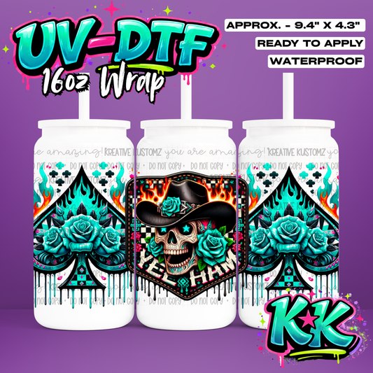 1243 | UV DTF Cup Wrap for 16oz Libbey Glass