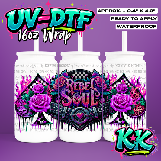 1245 | UV DTF Cup Wrap for 16oz Libbey Glass