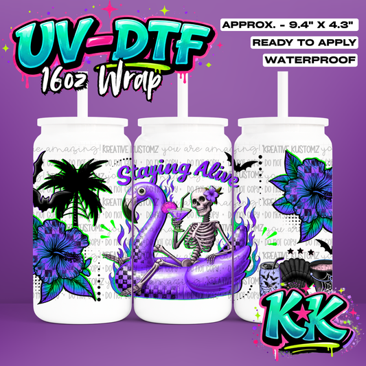 1250 | UV DTF Cup Wrap for 16oz Libbey Glass