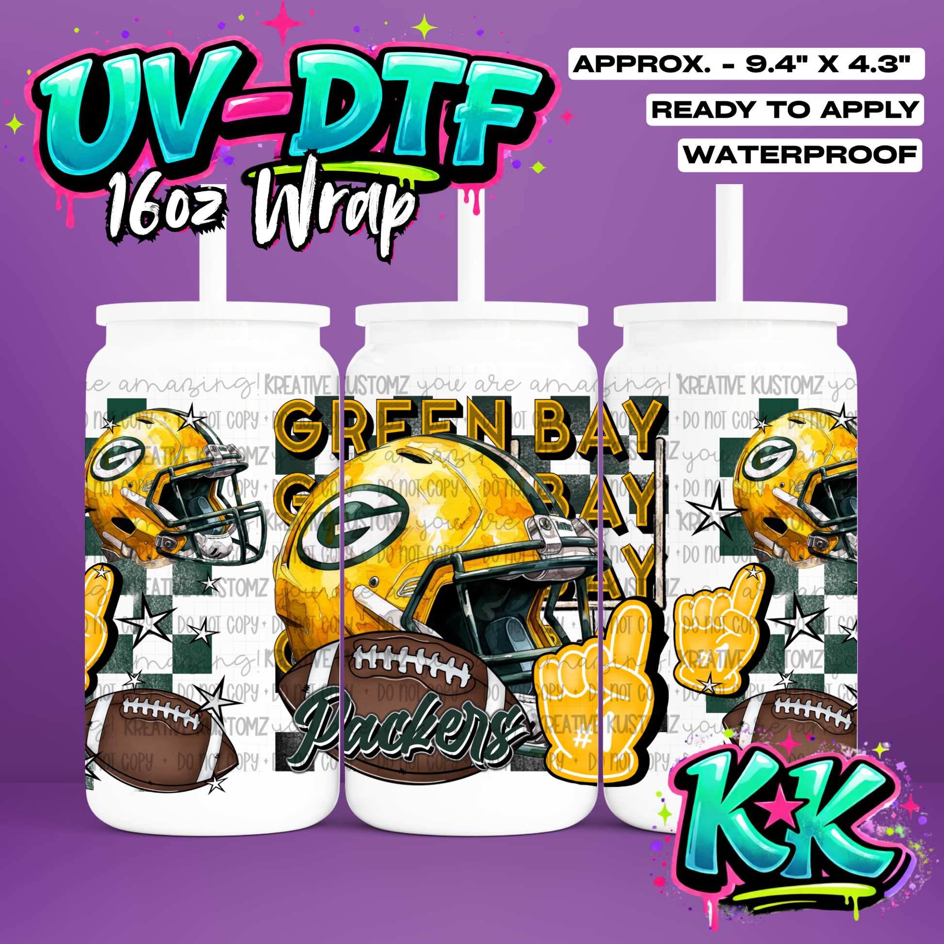 1262 | UV DTF Cup Wrap for 16oz Libbey Glass