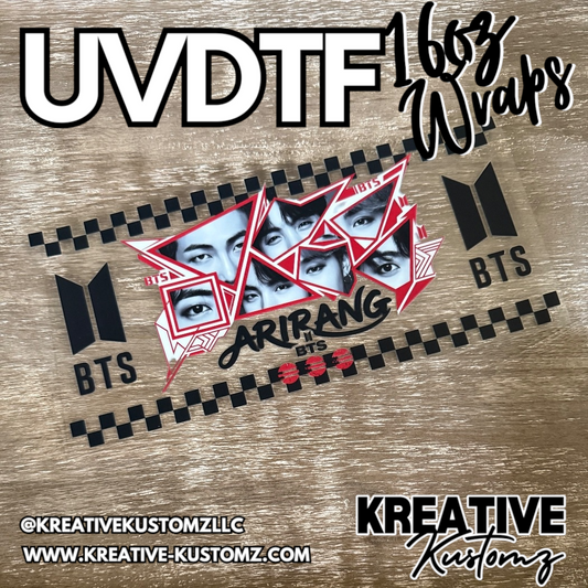 1238 | RTS | UV DTF Cup Wrap for 16oz Libbey Glass