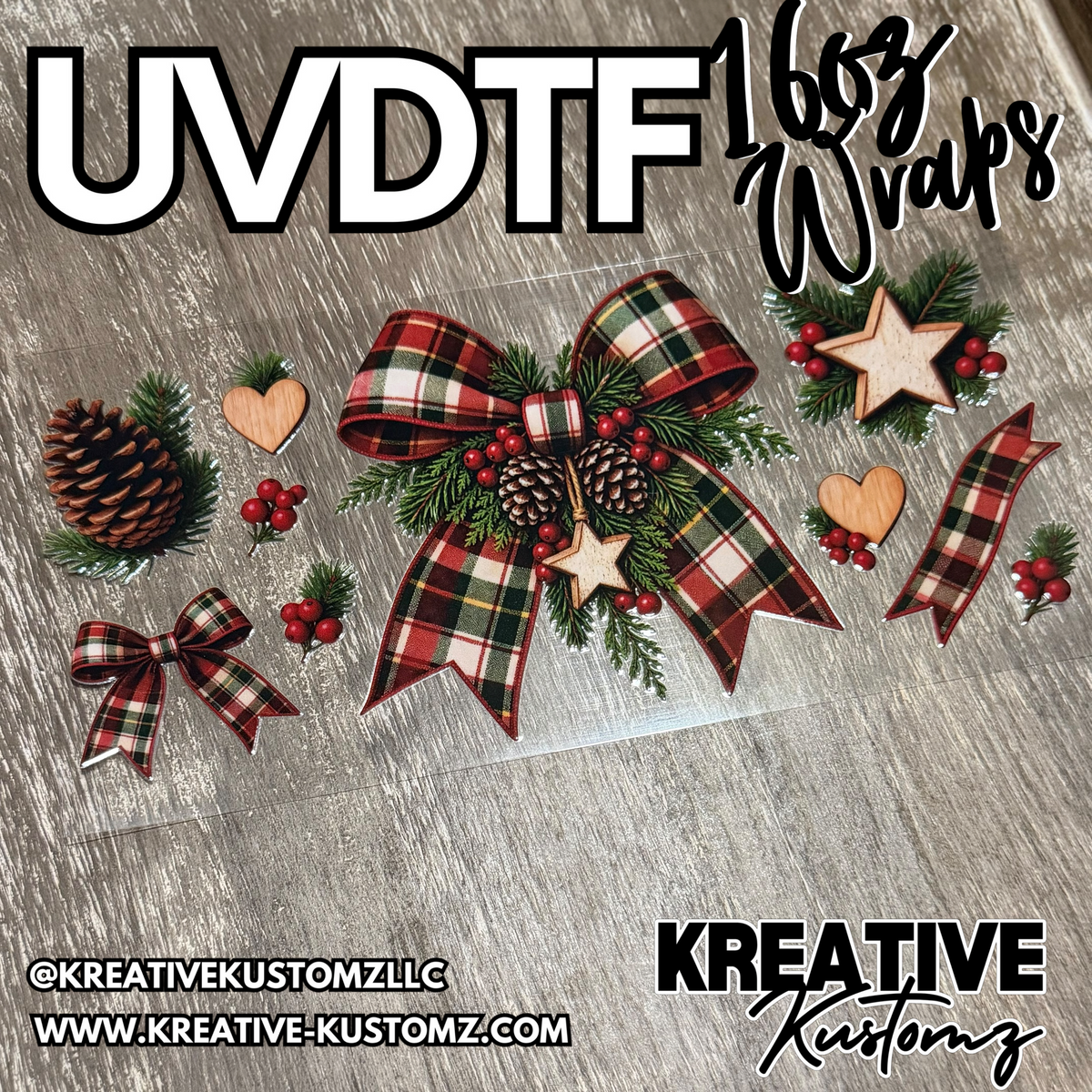 1421 | RTS | UV DTF Cup Wrap for 16oz Libbey Glass