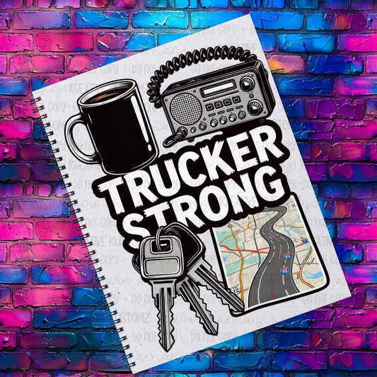 Trucker Strong | EXCLUSIVE |UVDTF A5 Notebook Wrap Decal