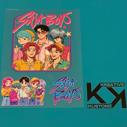 A5 Saja Boys K-Pop UV-DTF NOTEBOOK WRAP