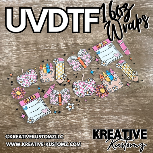 1215 | RTS | UV DTF Cup Wrap for 16oz Libbey Glass