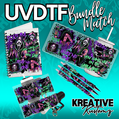 Horror Matching Bundle | UV DTF Wraps & Decals