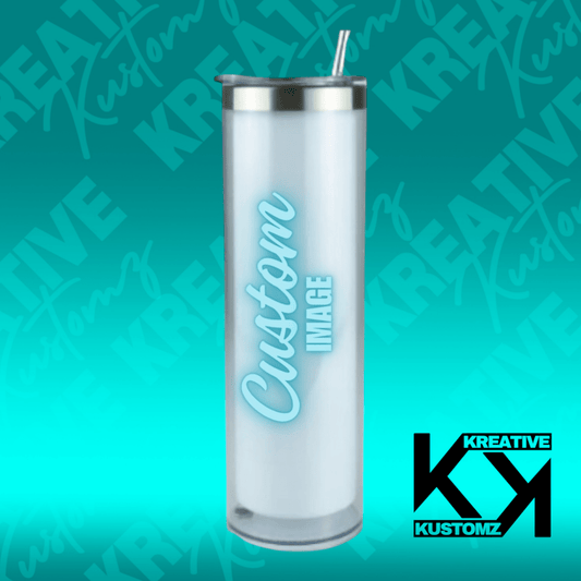 20oz CUSTOM GLOBE TUMBLER - Kreative Kustomz