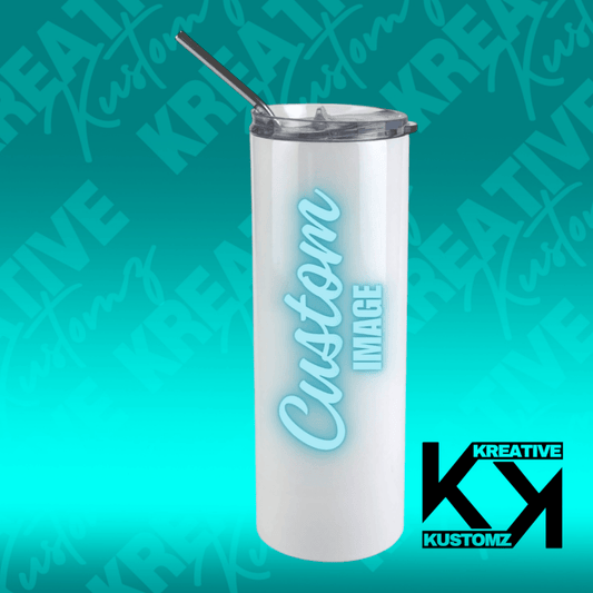 20oz CUSTOM SKINNY TUMBLER - Kreative Kustomz
