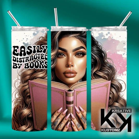 20oz Reading Tumbler - 17 - Kreative Kustomz