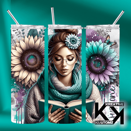 20oz Reading Tumbler - 4 - Kreative Kustomz
