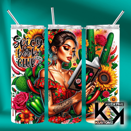 20oz Reading Tumbler - 8 - Kreative Kustomz