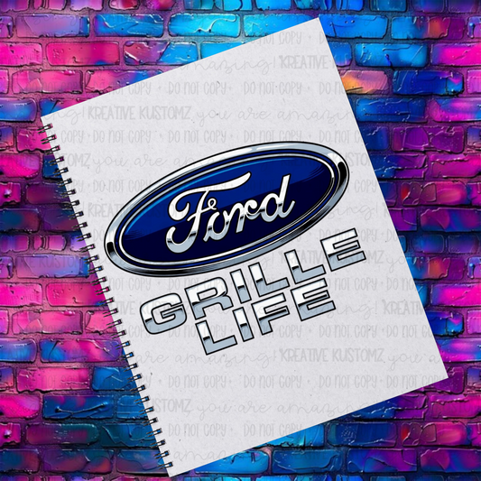 Grille Life | EXCLUSIVE |UVDTF A5 Notebook Wrap Decal