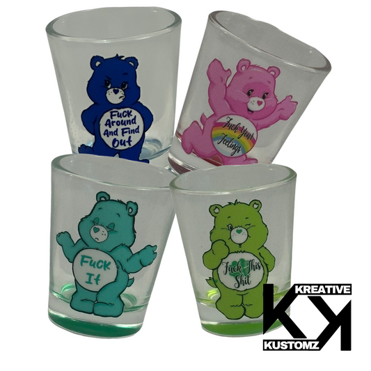 Naughty Bears Shot Glass Set 2