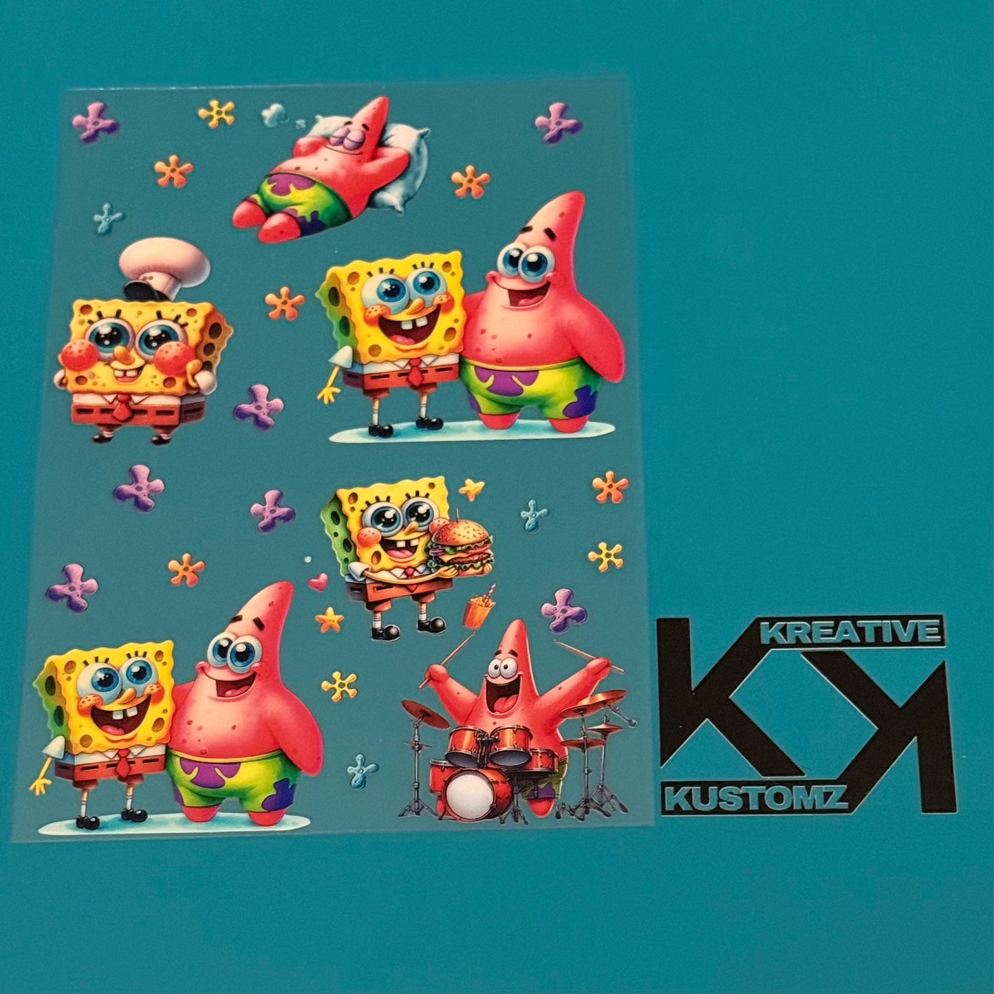 A5 Bob & Patrick UV-DTF NOTEBOOK WRAP