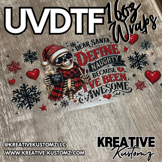 1429 | RTS | UV DTF Cup Wrap for 16oz Libbey Glass