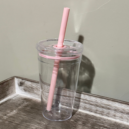 16oz Leak Proof Cup | Acrylic Plastic Tumbler