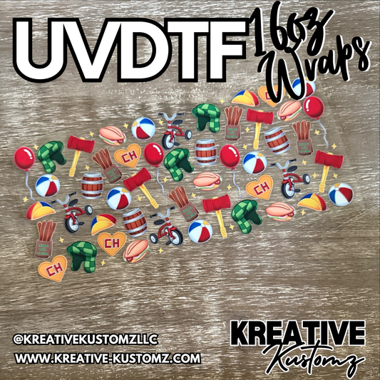 1357 | RTS | UV DTF Cup Wrap for 16oz Libbey Glass