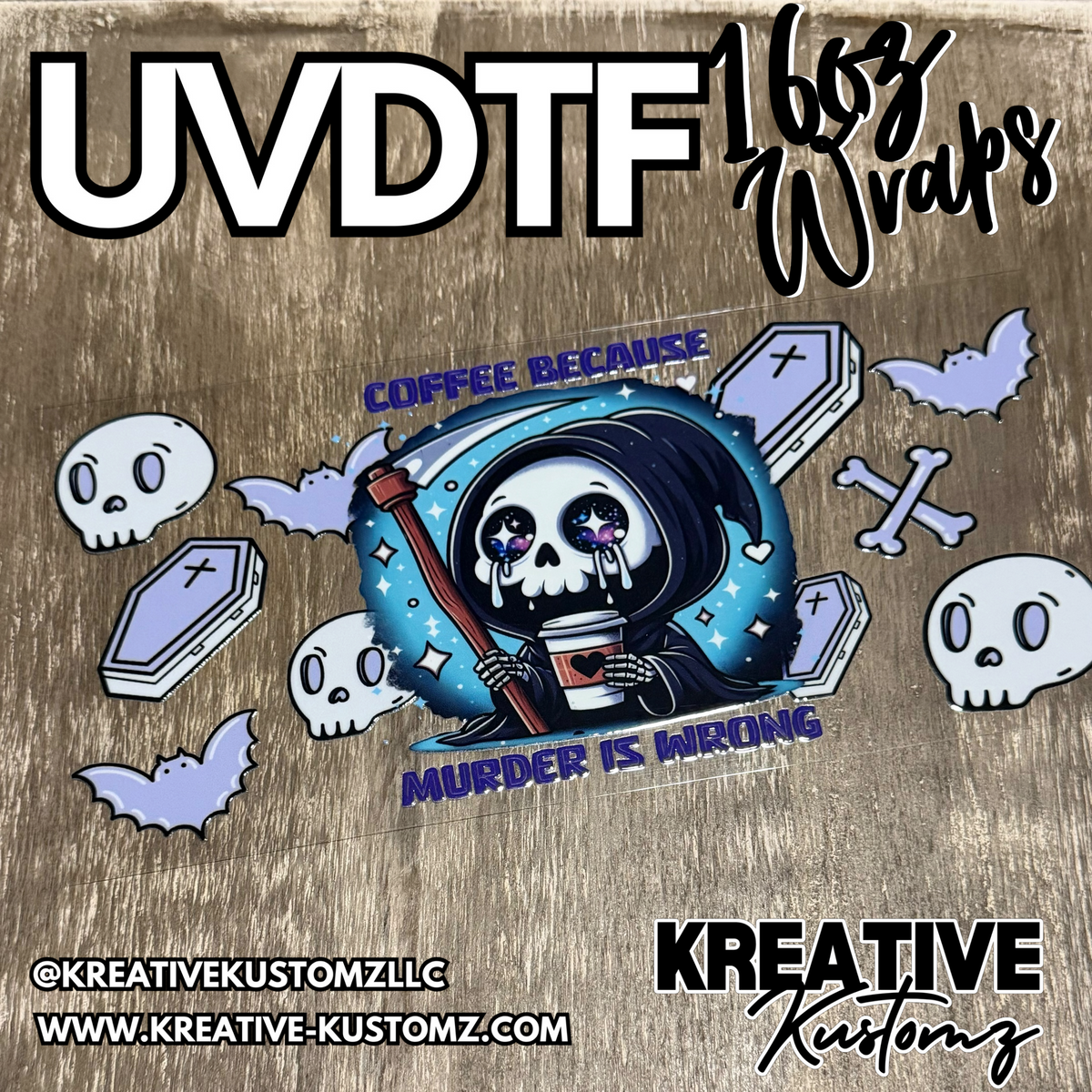 1506 | RTS | UV DTF Cup Wrap for 16oz Libbey Glass