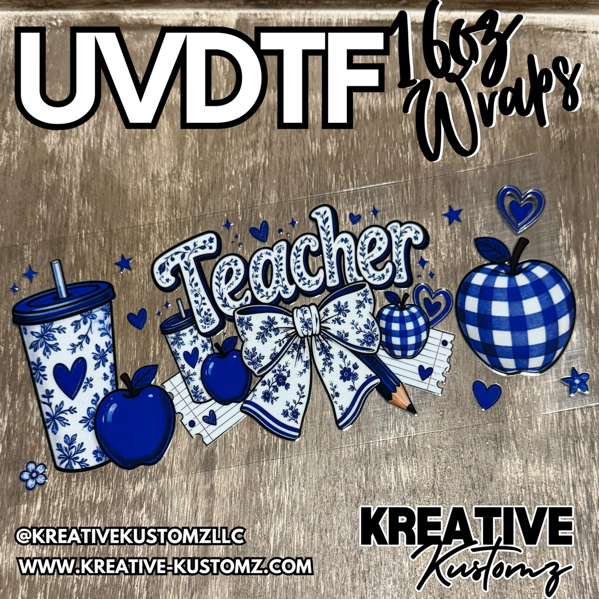 1460 | RTS | UV DTF Cup Wrap for 16oz Libbey Glass