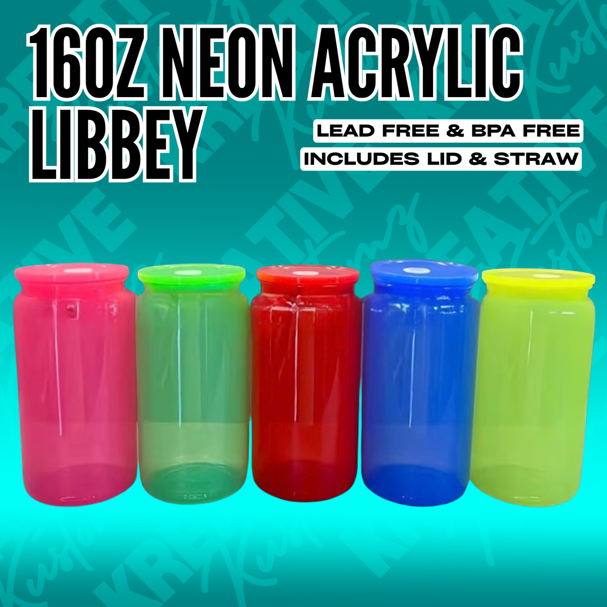 16oz Neon Libbey | Acrylic Plastic Tumbler