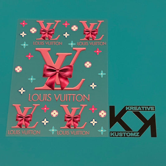 A5 LV Bow UV-DTF NOTEBOOK WRAP