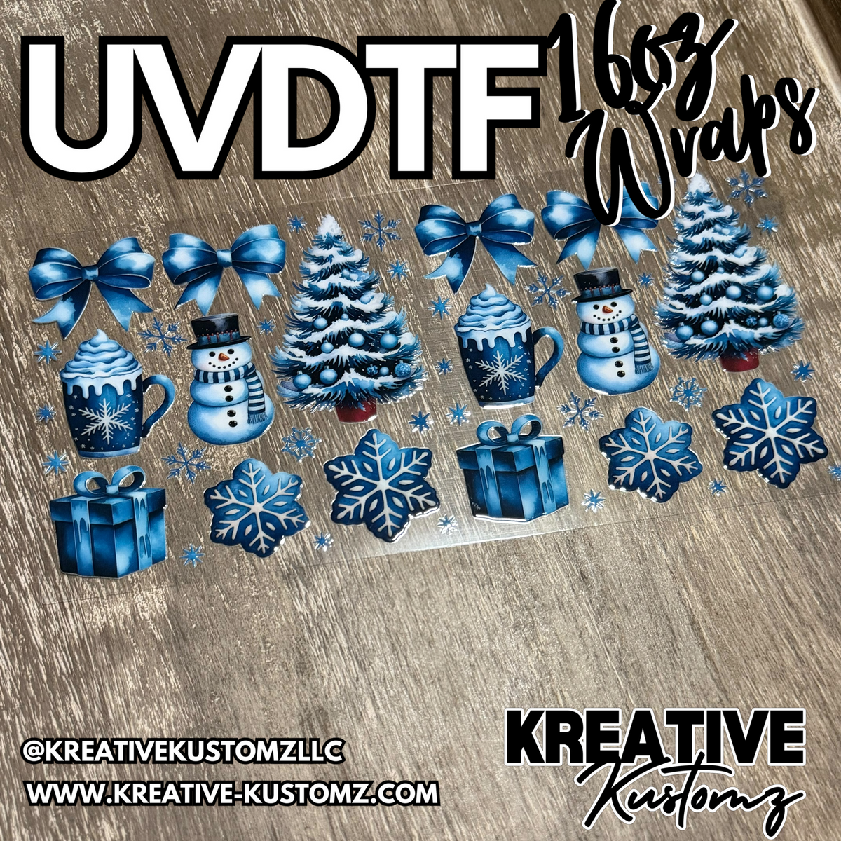 1434 | RTS | UV DTF Cup Wrap for 16oz Libbey Glass