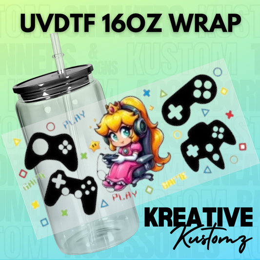 KK-B4583 Princess Gamer Girl - 16oz UVDTF Wrap