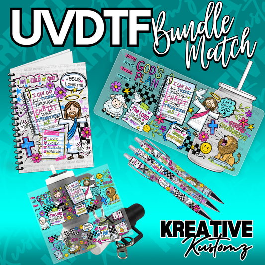 Religious Matching Bundle | UV DTF Wraps & Decals