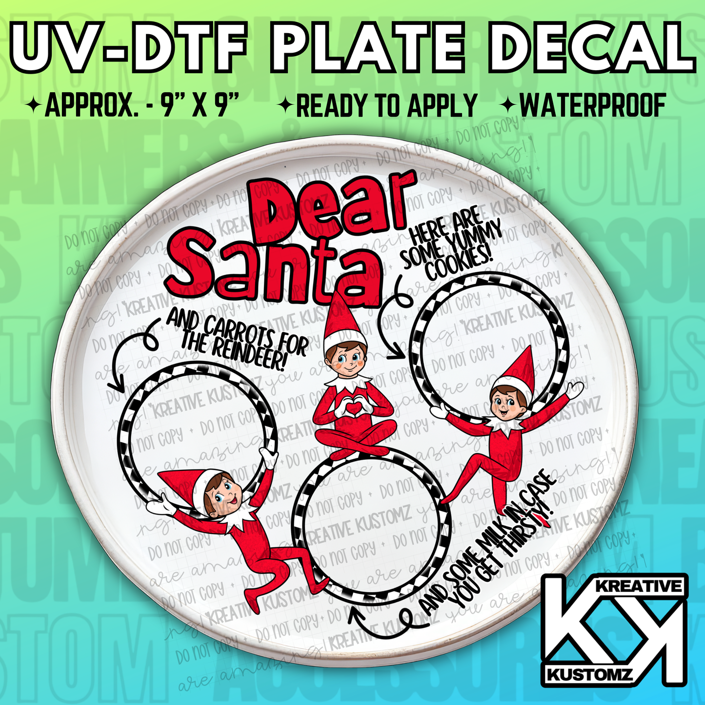 UV-DTF Cookie Tray Decal - Circle 5